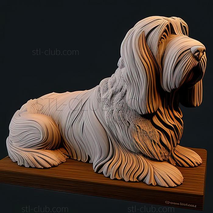 3D model st Vendee Basset Griffon dog (STL)